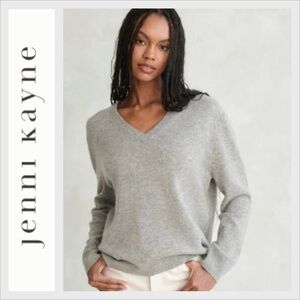 Jenni Kayne Flynn Cashmere Sweater gray L